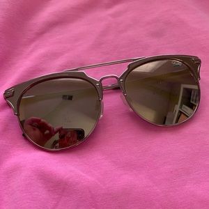 Quay I’m Jealous pink mirrored aviators